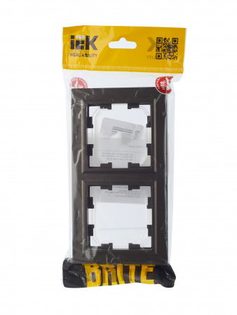 BRITE Рамка 2 поста IP44 РУ-2-БрТБ-44 темная бронза IEK BR-M22-44-K45