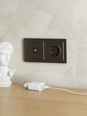 BRITE Рамка 2 поста IP44 РУ-2-БрТБ-44 темная бронза IEK BR-M22-44-K45