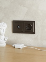 BRITE Рамка 2 поста IP44 РУ-2-БрТБ-44 темная бронза IEK BR-M22-44-K45