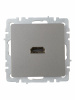 BRITE Розетка HDMI РHDMI-0-БрС сталь IEK BR-H10-K46