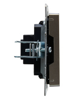 BRITE Розетка HDMI РHDMI-0-БрС сталь IEK BR-H10-K46