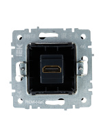 BRITE Розетка HDMI РHDMI-0-БрС сталь IEK BR-H10-K46