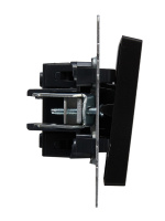 BRITE Выключатель жалюзи 10А ВС10-1-5-БрЧ черный IEK BR-V15-0-10-K02