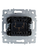 BRITE Выключатель жалюзи 10А ВС10-1-5-БрЧ черный IEK BR-V15-0-10-K02