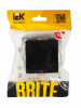 BRITE Выключатель жалюзи 10А ВС10-1-5-БрЧ черный IEK BR-V15-0-10-K02