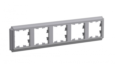 ATLASDESIGN ANTIQUE 5-постовая рамка, универсальная, СТАЛЬ Systeme Electric ATN100905