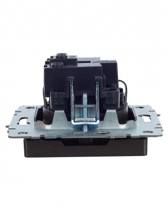 BRITE Розетка с заземлением с защитными шторками 16А РС14-1-0-БрТБ темная бронза IEK BR-R14-16-K45