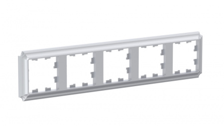 ATLASDESIGN ANTIQUE 5-постовая рамка, универсальная, АЛЮМИНИЙ Systeme Electric ATN100305