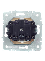 BRITE Розетка с заземлением с защитными шторками 16А РС14-1-0-БрКр бежевый IEK BR-R14-16-K10