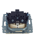 BRITE Розетка с заземлением с защитными шторками 16А РС14-1-0-БрКр бежевый IEK BR-R14-16-K10