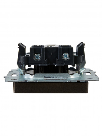 BRITE Розетка без заземления без защитных шторок 10А РС10-1-0-БрТБ темная бронза IEK BR-R10-10-K45