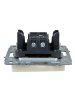 BRITE Выключатель одноклавишный самовозвратный 10А ВС10-1-4-БрКр бежевый IEK BR-V14-0-10-K10