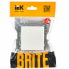 BRITE Выключатель одноклавишный самовозвратный 10А ВС10-1-4-БрБ белый IEK BR-V14-0-10-K01