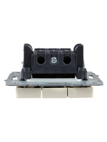 BRITE Выключатель трехклавишный 10А ВС10-3-0-БрКр бежевый IEK BR-V30-0-10-K10
