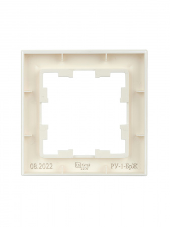 BRITE Рамка 1 пост РУ-1-БрЖ жемчуг IEK BR-M12-K36