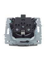 BRITE Розетка с заземлением с защитными шторками и крышкой 16А IP20 РСбш10-3-БрС сталь IEK BR-R16-16-K46