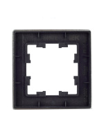 BRITE Рамка 1 пост РУ-1-1-БрА металл алюминий IEK BR-M12-M-K47