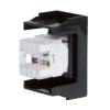 45238 Розетка RJ-45 категория 5E Viva 1 модуль черная DKC 