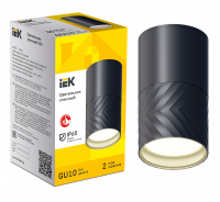 LIGHTING Светильник уличный 5110 потолочный под лампу GU10 IP65 черный IEK LT-UPU0-5110-GU10-1-K02