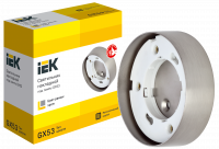 LIGHTING Светильник 4113 накладной под лампу GX53 хром IEK LUPB0-GX53-1-K23