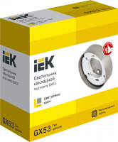 LIGHTING Светильник 4113 накладной под лампу GX53 хром IEK LUPB0-GX53-1-K23