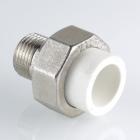 Муфта разъемная 20 х 1' НР полипропиленовое PPR белое VALTEC VTp.761.0.02006 PV7612006  