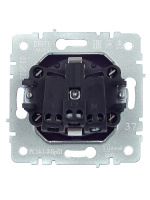 BRITE Розетка с заземлением с защитными шторками 16А РС14-1-0-БрШ шампань IEK BR-R14-16-K37