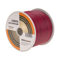 Кабель акустический ШВПМ PROconnect 2х1.00 кв.мм, красно-черный, 100 м REXANT 01-6105-6