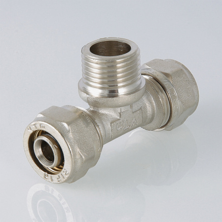 VTm.333.N.200520 Тройник обжимной 20 х 3/4' НР VALTEC  IV3332005