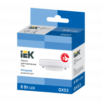 Лампа светодиодная T75 таблетка 8Вт 230В 6500К GX53 IEK LLE-T80-8-230-65-GX53