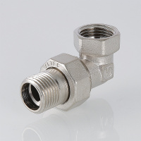 Сгон разъемный ВН 1' угловой (американка), никелированный VALTEC VTr.098.N.0006 S09810006