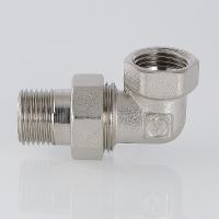 Сгон разъемный ВН 1' угловой (американка), никелированный VALTEC VTr.098.N.0006 S09810006