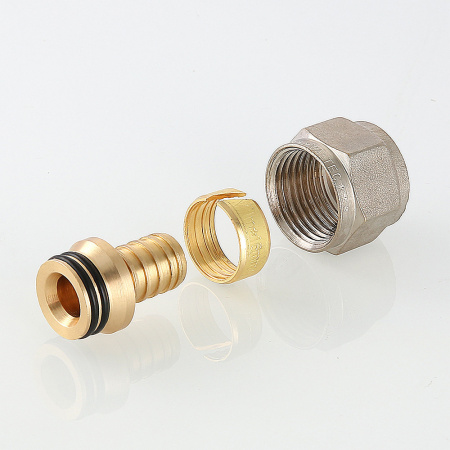 VTc.709.N.1604 Соединитель коллекторный обжимной для полимерной PEX трубы 16 (2.0)х1/2' VALTEC  O70901620