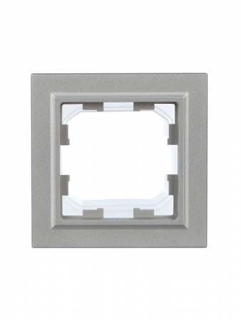 BR-M12-44-K47 BRITE Рамка 1 пост IP44 РУ-1-БрА-44 алюминий IEK 