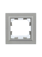 BRITE Рамка 1 пост IP44 РУ-1-БрА-44 алюминий IEK BR-M12-44-K47