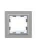 BRITE Рамка 1 пост IP44 РУ-1-БрА-44 алюминий IEK BR-M12-44-K47