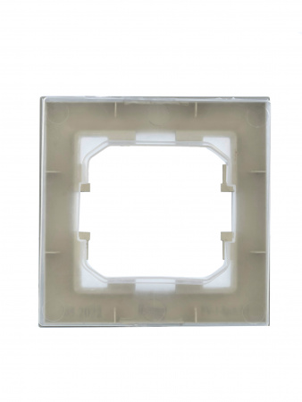 BRITE Рамка 1 пост IP44 РУ-1-БрА-44 алюминий IEK BR-M12-44-K47