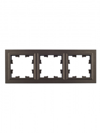 BRITE Рамка 3 поста РУ-3-БрТБ темная бронза IEK BR-M32-K45