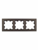 BRITE Рамка 3 поста РУ-3-БрТБ темная бронза IEK BR-M32-K45