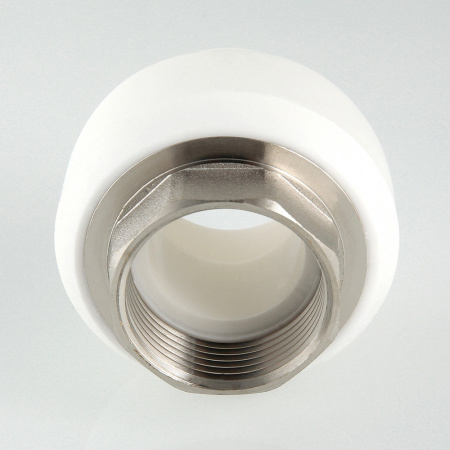 Муфта комбинированная 40 х 1' ВР под ключ полипропиленовая PPR белая VALTEC VTp.706.0.04006 PV7064006  