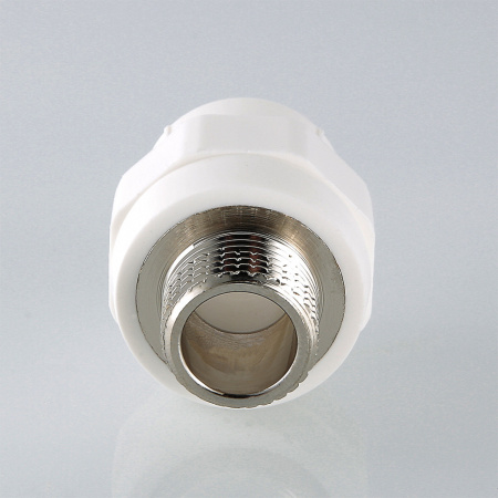 Муфта комбинированная 20 х 1/2' НР полипропиленовая PPR белая VALTEC VTp.701.0.02004 PV7012004