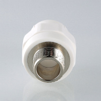 Муфта комбинированная 20 х 1/2' НР полипропиленовая PPR белая VALTEC VTp.701.0.02004 PV7012004