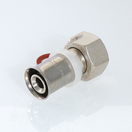 VTm.222.N.001604 Соединитель пресс 16х1/2' с накидной гайкой VALTEC  IV2221604