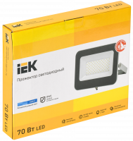 Прожектор СДО 07-70 светодиодный серый IP65 IEK LPDO701-70-K03