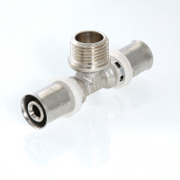 Тройник пресс 26 х 1/2' НР VALTEC VTm.233.N.260426 IV2332604