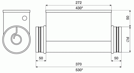EHC 160-3,0/2 Электронагреватель для круглого канала 160-3.0/2 Shuft EHC 160-3.0/2 НС-0007005