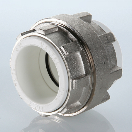 Соединение разборное 32 мм полипропиленовое PPR белое VALTEC VTp.763.0.032 PV7633200  
