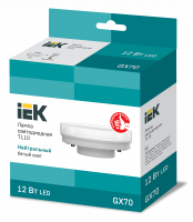 Лампа светодиодная T110 таблетка 12Вт 230В 4000К GX70 IEK LLE-T110-12-230-40-GX70