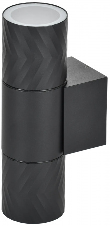LT-UBU0-5108-GU10-2-K02 LIGHTING Светильник уличный 5108 настенный под лампу 2хGU10 IP65 черный IEK 