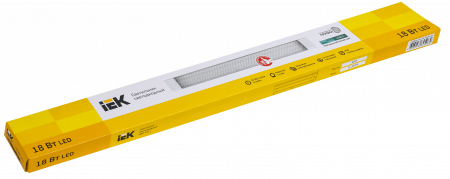 LDBO0-4011-18-4000-K01 Светильник светодиодный линейный ДБО 4011 18Вт 4000К IP20 600мм призма IEK 